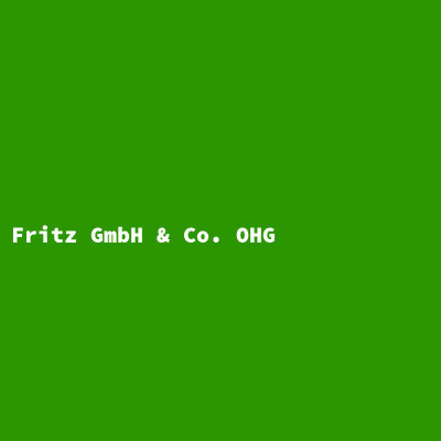 Fritz GmbH &amp; Co. OHG
