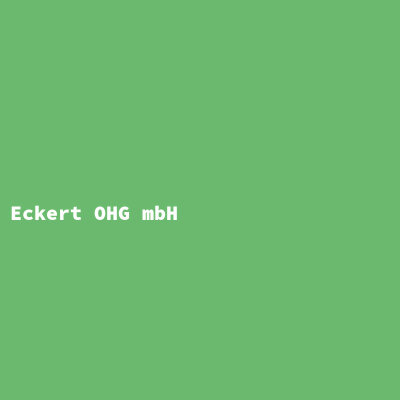 Eckert OHG mbH
