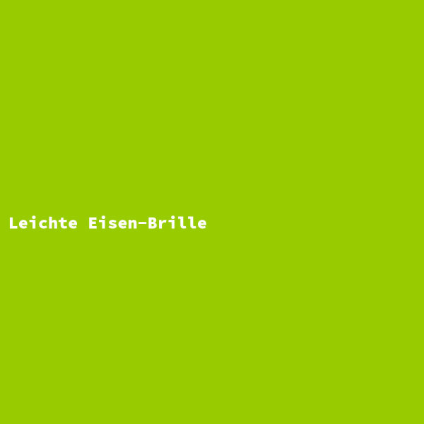 Leichte Eisen-Brille