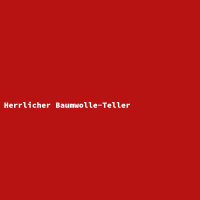 Herrlicher Baumwolle-Teller
