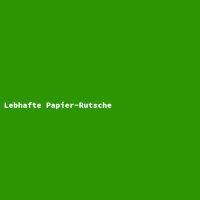 Lebhafte Papier-Rutsche