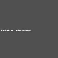 Lebhafter Leder-Mantel