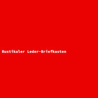 Rustikaler Leder-Briefkasten