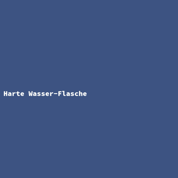Harte Wasser-Flasche