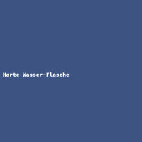 Harte Wasser-Flasche