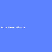 Harte Wasser-Flasche
