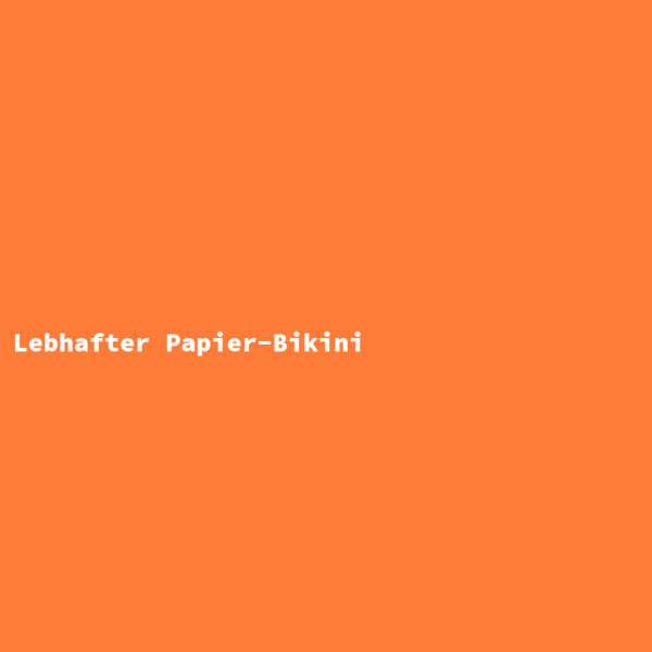 Lebhafter Papier-Bikini
