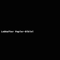 Lebhafter Papier-Bikini