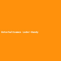 Unterhaltsames Leder-Handy