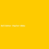 Beliebter Papier-Akku