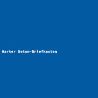 Harter Beton-Briefkasten