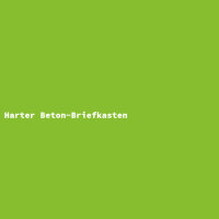 Harter Beton-Briefkasten