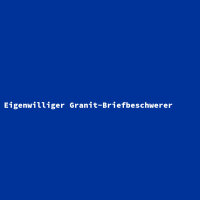 Eigenwilliger Granit-Briefbeschwerer