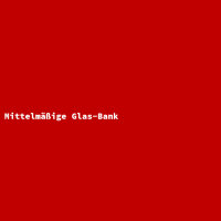 Mittelmäßige Glas-Bank
