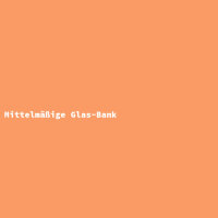 Mittelmäßige Glas-Bank