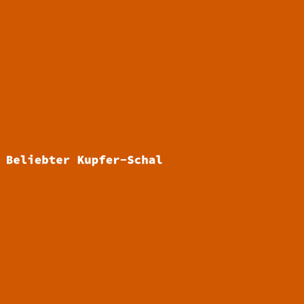 Beliebter Kupfer-Schal