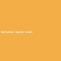 Beliebter Kupfer-Schal