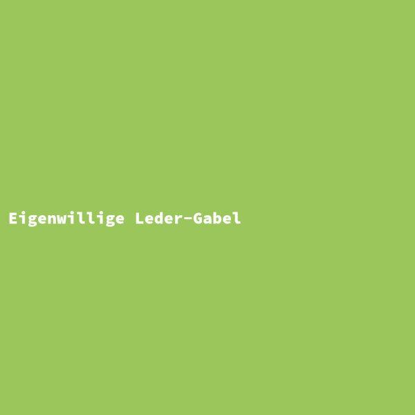Eigenwillige Leder-Gabel