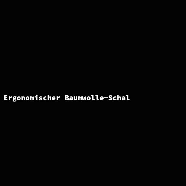 Ergonomischer Baumwolle-Schal