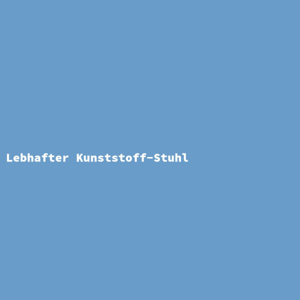 Lebhafter Kunststoff-Stuhl